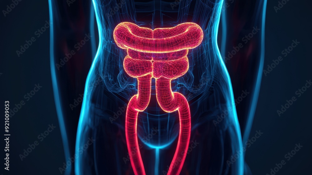 Aufkleber innovative bladder function digital infographic with dynamic composition and copy space for text in 