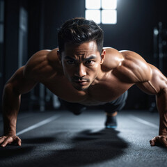 Fototapeta premium Pushup workout