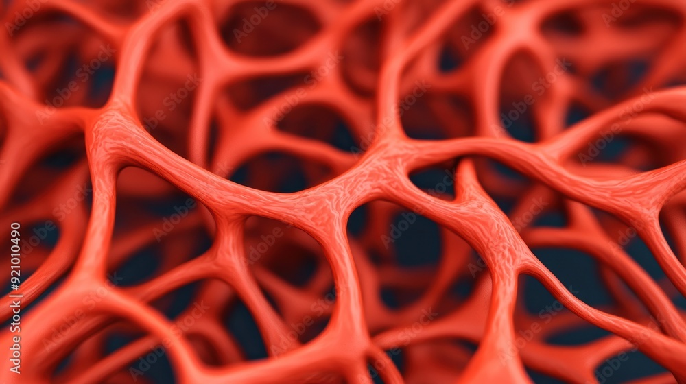 Poster intricate nervous system reflex reaction to external stimuli - high detail 8k image with copy space 
