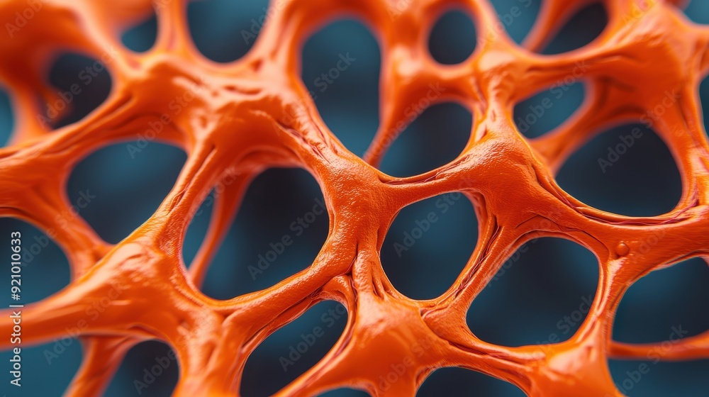 Poster intricate network of peripheral nerves: coordination, anatomy, and function with copy space in 8k hi