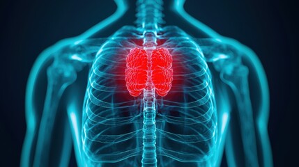 Detailed Anatomy of Adrenal Glands and Stress Response Alertness Regulation with Copy Space.