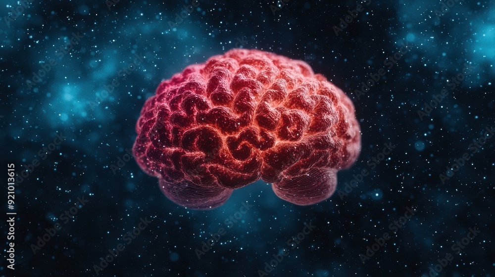 Poster illuminating the pineal gland: regulating sleep cycles with precision | detailed stock image with co