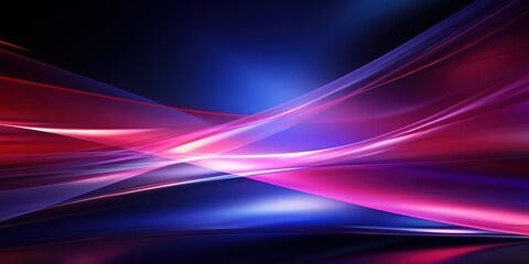 Abstract digital art with vibrant pink and blue curves.