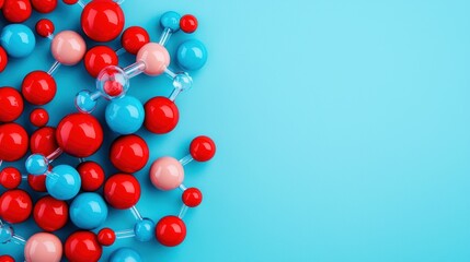 Obraz premium Hormonal Influences on Mood and Behavior: Exploring Chemistry Impact with Copy Space for Text in 8K High Detail Resolution.