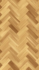 Warm Herringbone Wood Flooring: Natural elegance and timeless appeal. This seamless pattern of light wood planks in a classic herringbone design adds warmth and sophistication to any space.  