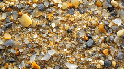 Mesmerizing Macro Textures of Grains of Sand Revealing Nature's Intricate Beauty