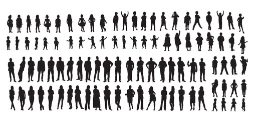 silhouettes of people