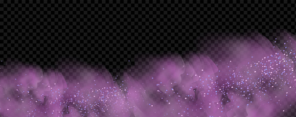 Magical motion, sparkling lines on a black background.