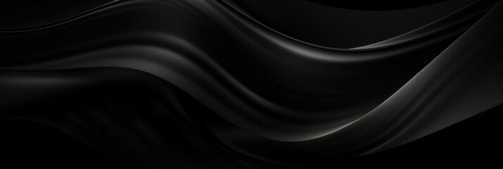 Fototapeta premium Abstract Black Fabric Waves