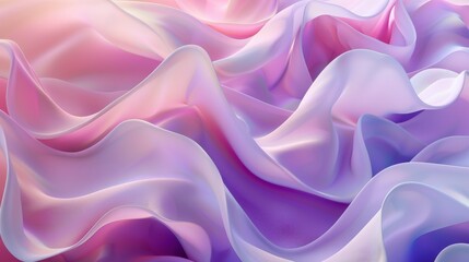Obraz premium Abstract Purple and Pink Silk Waves