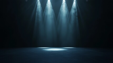 spotlight on stage, minimalism stage, performance stage, empty stage lighting