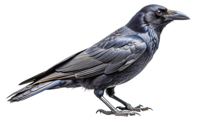 Fototapeta premium crow-full-body-white-background