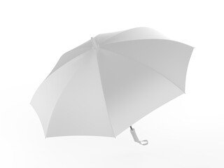 Promotional umbrella for branding blank template 3d render illustration.