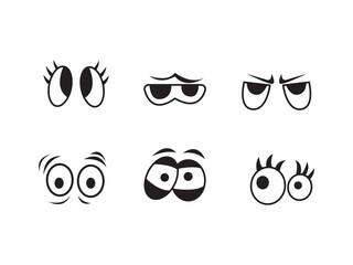 6 Cartoon Eye In Vector High quality original trendy vector set of cartoon eyes.