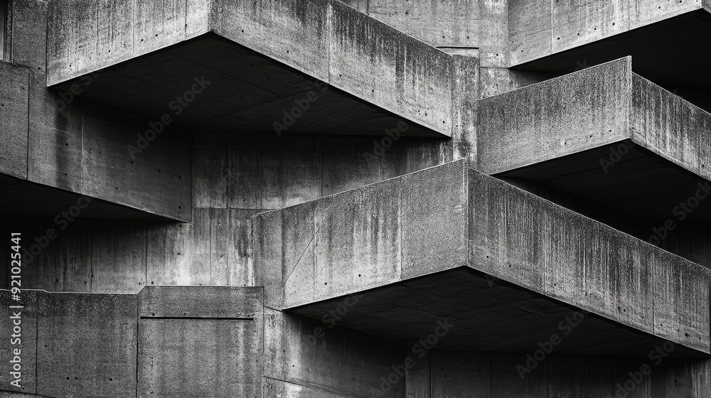 Poster architecture lines in abstract. modern architecture detail.