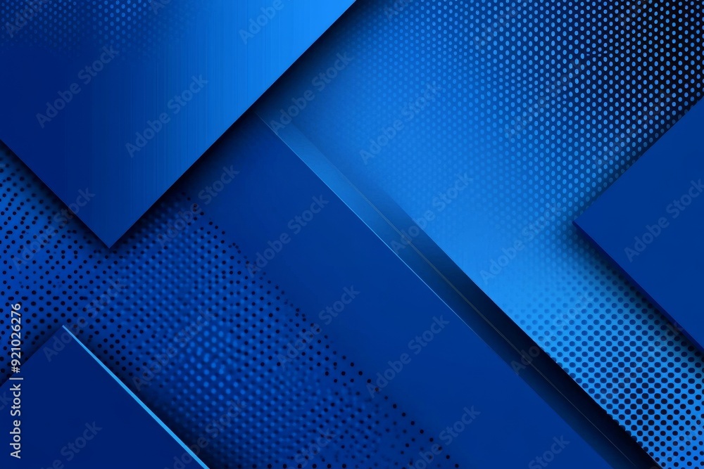 Aufkleber for background design, there is a blue background overlap layer on a dark space