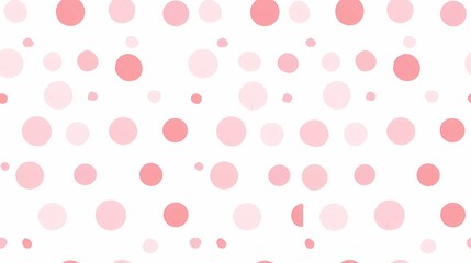 Pink Polka Dot Pattern Background