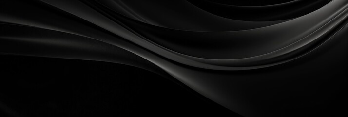 Abstract Black Waves Background