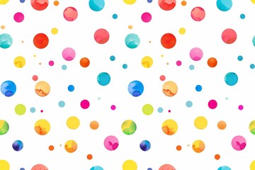 Colorful Watercolor Dots Pattern