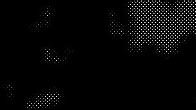 Abstract black and white gradient halftone dotted background with a cartoon comic vertical motion pattern. Seamless loop in retro monochrome vintage style in 4k. Fit for tint, alpha, or overlay layer