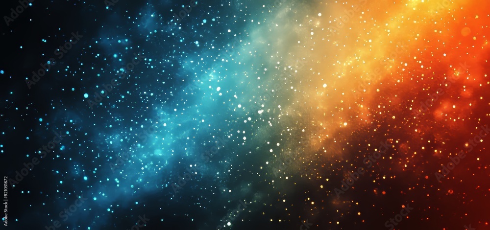 Poster grey and blue gradient background with abstract glowing waves of color on a black background with no