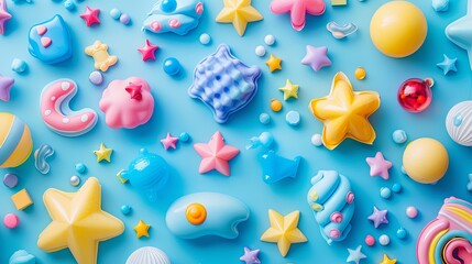 Fototapeta premium Toy 3D render background