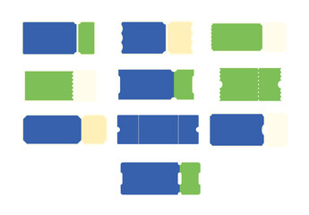 Simple Coupon Illustration Set