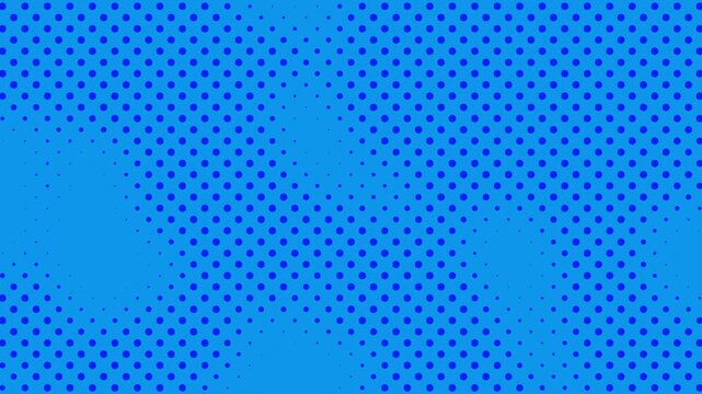Comic background animation, vintage pop art background, with animated radial rays and dots pattern. Motion graphics and digital composition	