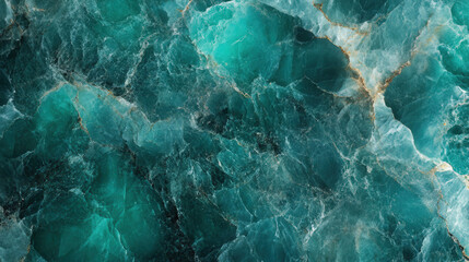 emerald and blue marble stone crystals textured background
