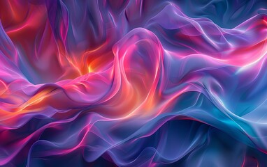 Fototapeta premium Abstract vibrant background with flowing lines
