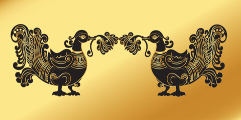 Sri Lankan Traditional Hansaputtuwa illustration Art