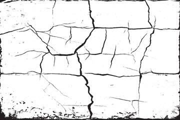 Obraz premium Vintage Grunge Texture: Black and White Scratches on Old Stone Floor