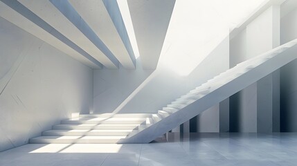 Obraz premium Minimalist wall scene with sharp, geometric designs