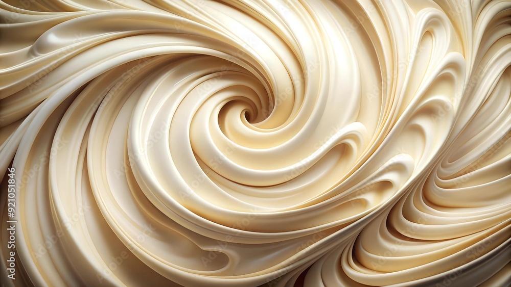 Poster abstract symphony of creamy hues: a generative exploration of monochrome backgrounds generative ai