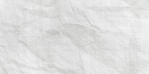 White wrinkly backdrop paper background. white colored grunge crumpled crushed paper horizontal vector backgrounds. creased recycle paper texture. Paper texture Crumpled White. Top view.
