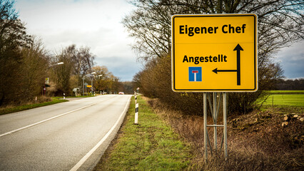 Signposts the direct way to Own Boss versus Employed