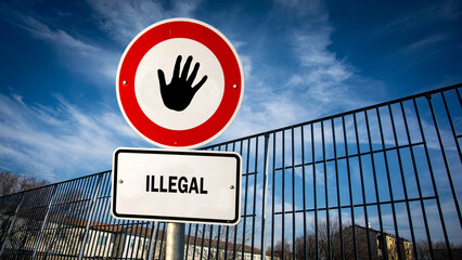 Signposts the direct way to Legal versus Illegal