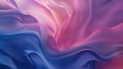 Obraz premium A smooth gradient background transitioning from a deep blue to a soft pink, creating a harmonious blend of colors, perfect for modern or artistic designs, set in a horizontal layout