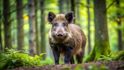 The Crimson Trail: ASFV's Silent Spread Through the Forest  Generative AI