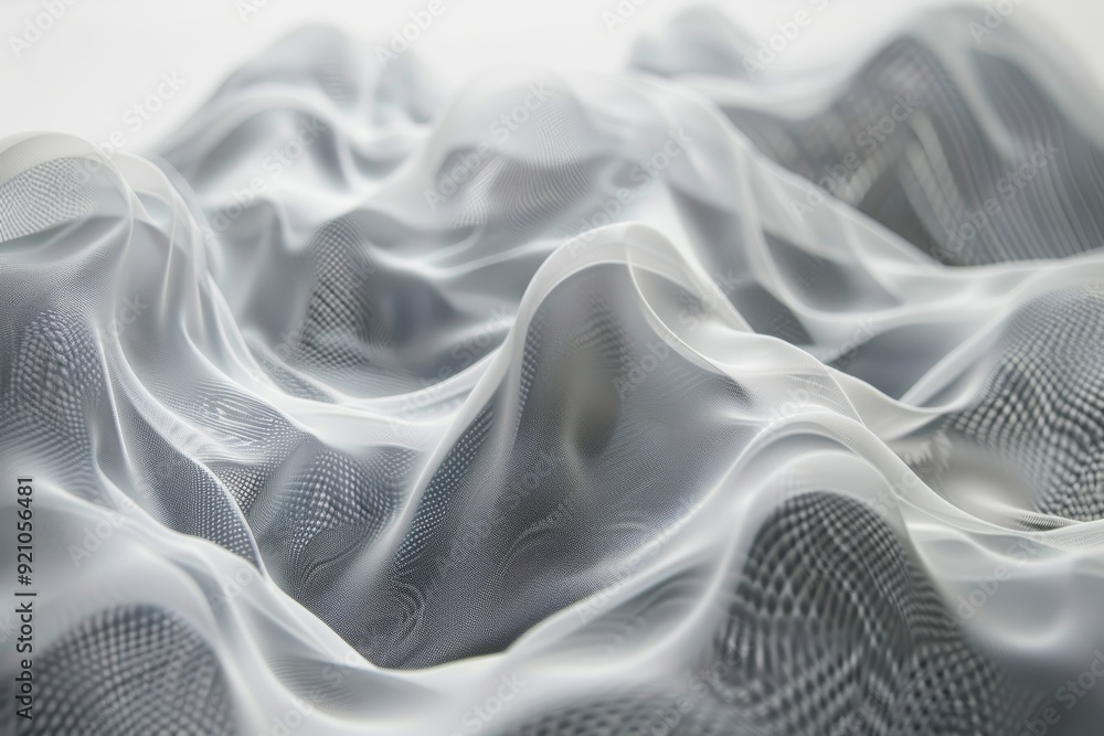 Poster organically flowing lines that create movement, an abstract representation of a swirling motion in b