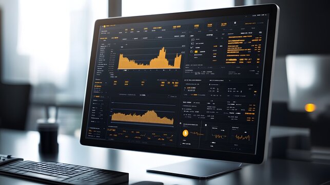 38. A sleek Bitcoin-themed cryptocurrency exchange platform interface
