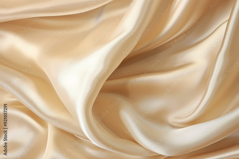 Poster a piece of fabric with a light color and a smooth texture. the fabric is folded and has a pattern on