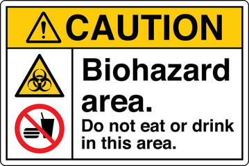 Fototapeta premium ANSI Z535 Safety Sign Marking...