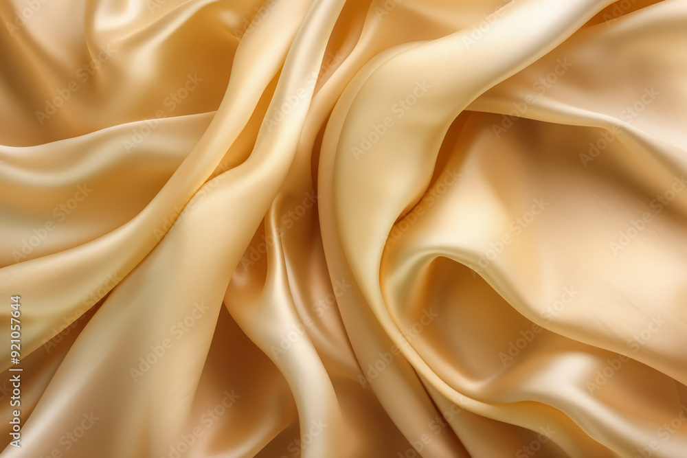 Poster a piece of fabric with a light color and a smooth texture. the fabric is folded and has a pattern on
