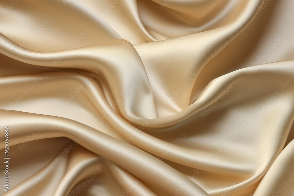 Poster a piece of fabric with a light color and a smooth texture. the fabric is folded and has a pattern on