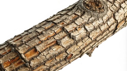 Close-up of a Tree Trunk's Rough Bark Texture