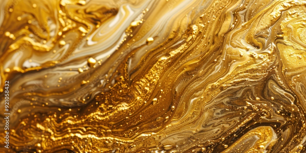 Poster stunning abstract gold textures featuring mesmerizing swirling patterns that are perfect for various