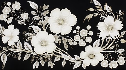 Beautiful watercolor floral design with pastel colors and delicate flowers on a light background.