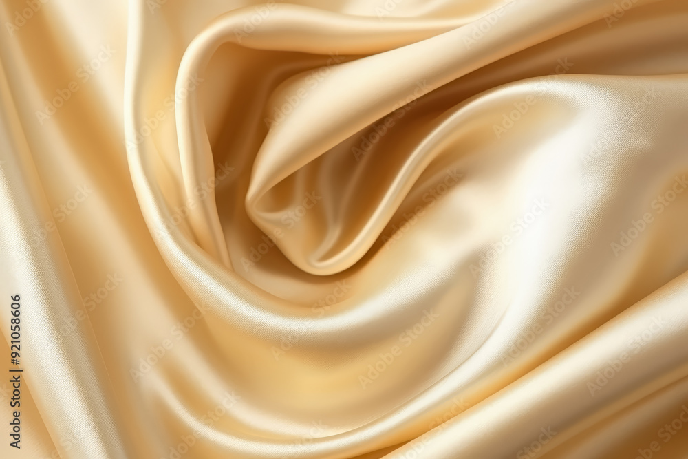 Poster a piece of fabric with a light color and a smooth texture. the fabric is folded and has a pattern on