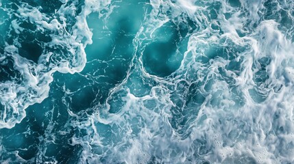 Fototapeta premium Abstract realistic photography of water waves running diagonally.